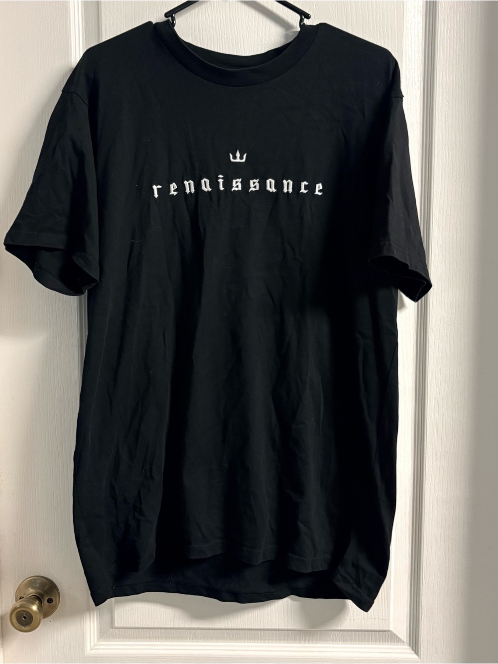 Apashe Renaissance Graphic Crewneck T‑Shirt - Black